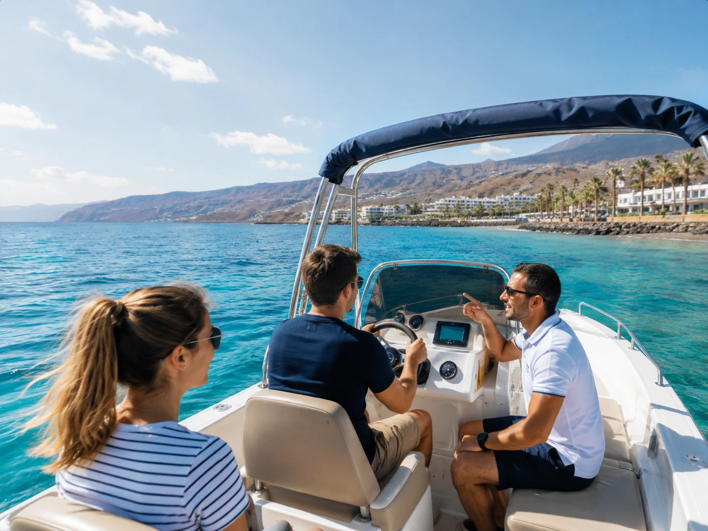 Práctica de Licencia de Navegación en la costa de Tenerife